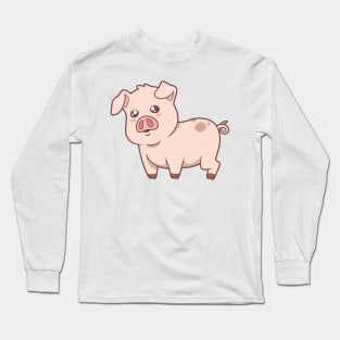 Kawaii pig Long Sleeve T-Shirt